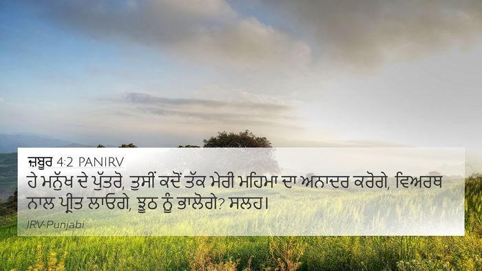 ਜ਼ਬੂਰ 4:2 PANIRV Bible Verse Image