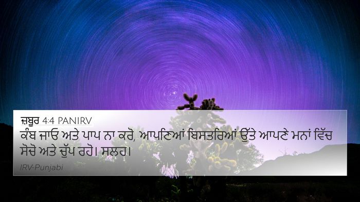 ਜ਼ਬੂਰ 4:4 PANIRV Bible Verse Image