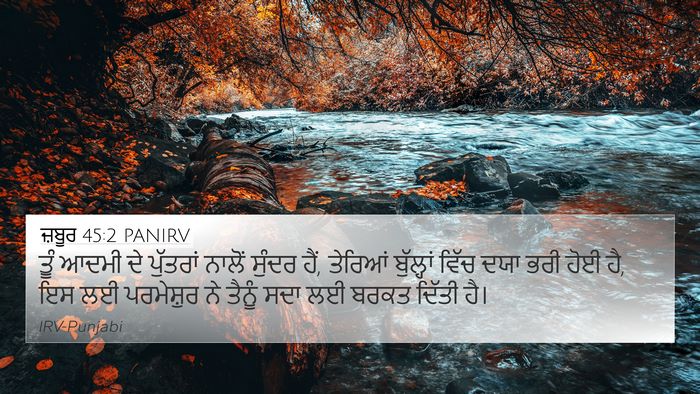 ਜ਼ਬੂਰ 45:2 PANIRV Bible Verse Image