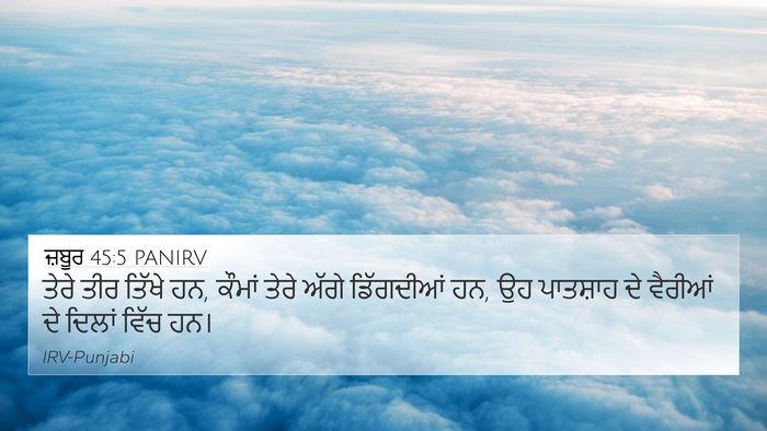 ਜ਼ਬੂਰ 45:5 PANIRV Bible Verse Image