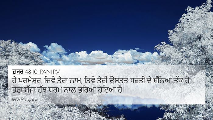 ਜ਼ਬੂਰ 48:10 PANIRV Bible Verse Image