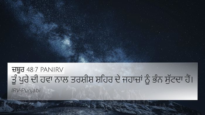 ਜ਼ਬੂਰ 48:7 PANIRV Bible Verse Image