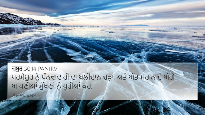 ਜ਼ਬੂਰ 50:14 PANIRV Bible Verse Image