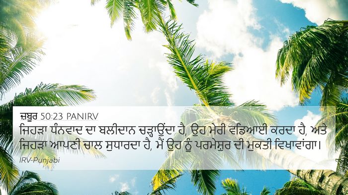 ਜ਼ਬੂਰ 50:23 PANIRV Bible Verse Image