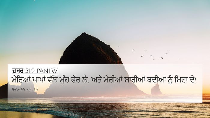 ਜ਼ਬੂਰ 51:9 PANIRV Bible Verse Image