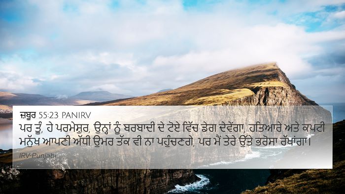 ਜ਼ਬੂਰ 55:23 PANIRV Bible Verse Image