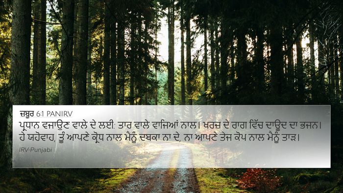 ਜ਼ਬੂਰ 6:1 PANIRV Bible Verse Image
