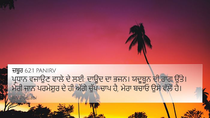 ਜ਼ਬੂਰ 62:1 PANIRV Bible Verse Image