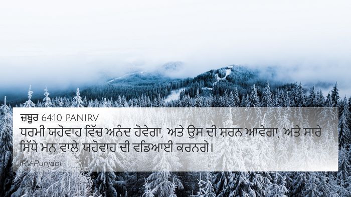 ਜ਼ਬੂਰ 64:10 PANIRV Bible Verse Image