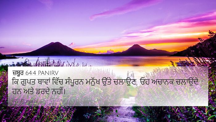 ਜ਼ਬੂਰ 64:4 PANIRV Bible Verse Image