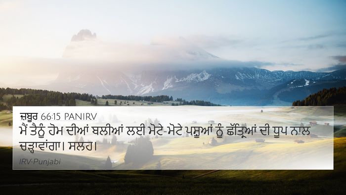 ਜ਼ਬੂਰ 66:15 PANIRV Bible Verse Image
