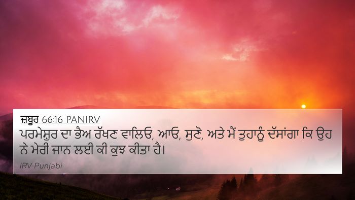 ਜ਼ਬੂਰ 66:16 PANIRV Bible Verse Image