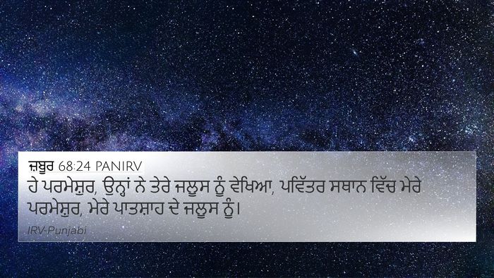 ਜ਼ਬੂਰ 68:24 PANIRV Bible Verse Image