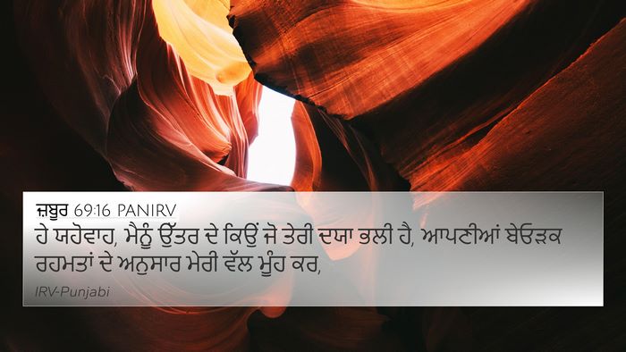 ਜ਼ਬੂਰ 69:16 PANIRV Bible Verse Image