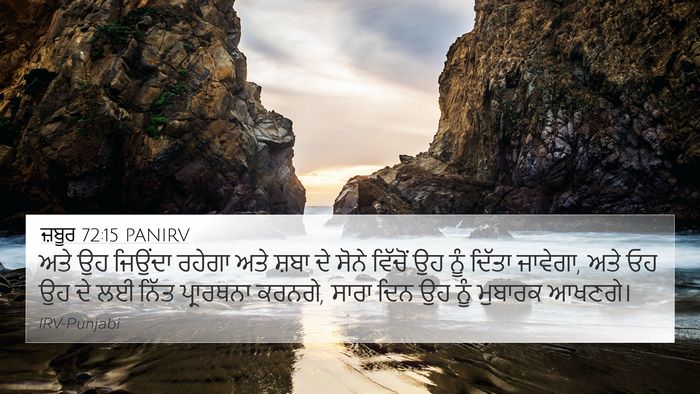 ਜ਼ਬੂਰ 72:15 PANIRV Bible Verse Image