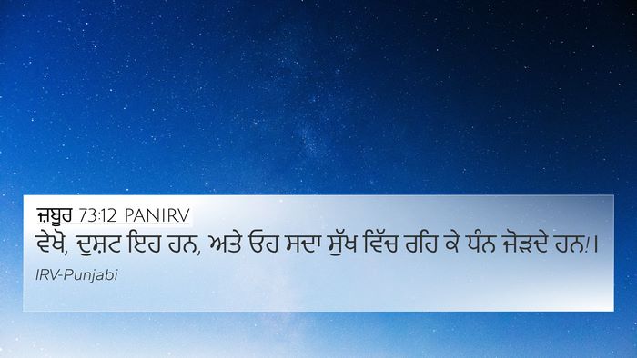 ਜ਼ਬੂਰ 73:12 PANIRV Bible Verse Image