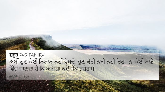 ਜ਼ਬੂਰ 74:9 PANIRV Bible Verse Image