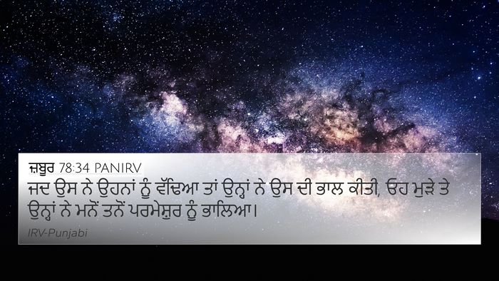 ਜ਼ਬੂਰ 78:34 PANIRV Bible Verse Image