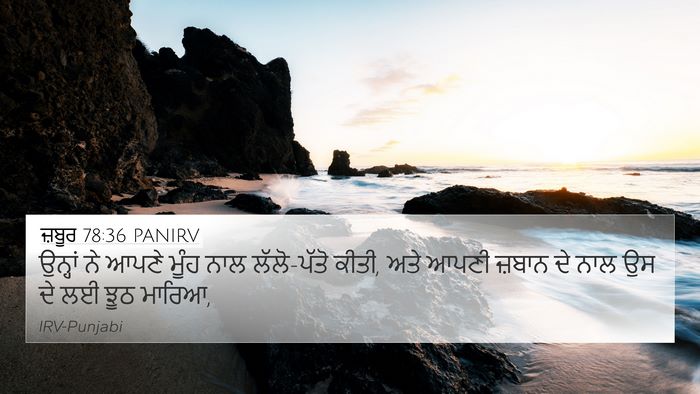 ਜ਼ਬੂਰ 78:36 PANIRV Bible Verse Image