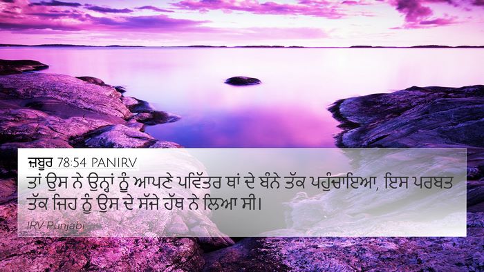 ਜ਼ਬੂਰ 78:54 PANIRV Bible Verse Image