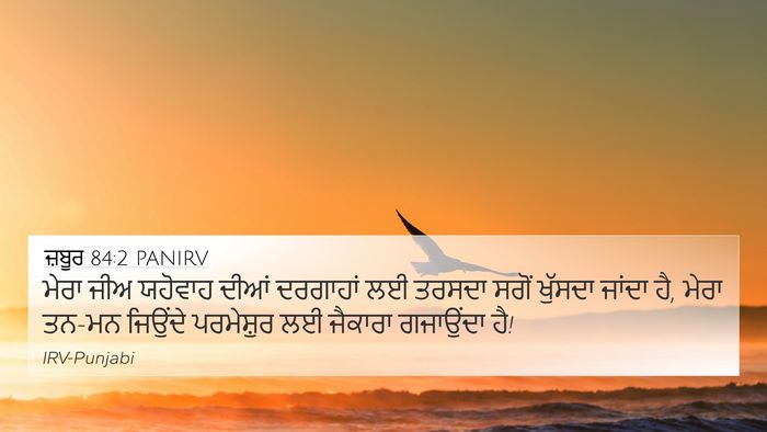 ਜ਼ਬੂਰ 84:2 PANIRV Bible Verse Image