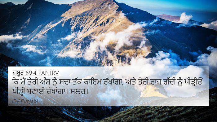 ਜ਼ਬੂਰ 89:4 PANIRV Bible Verse Image