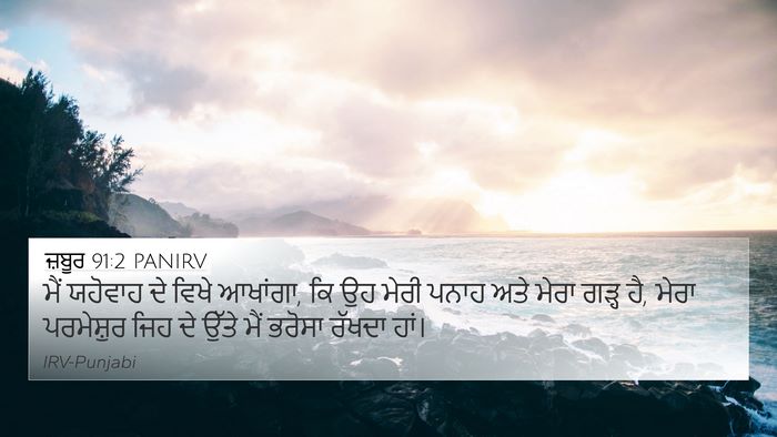 ਜ਼ਬੂਰ 91:2 PANIRV Bible Verse Image