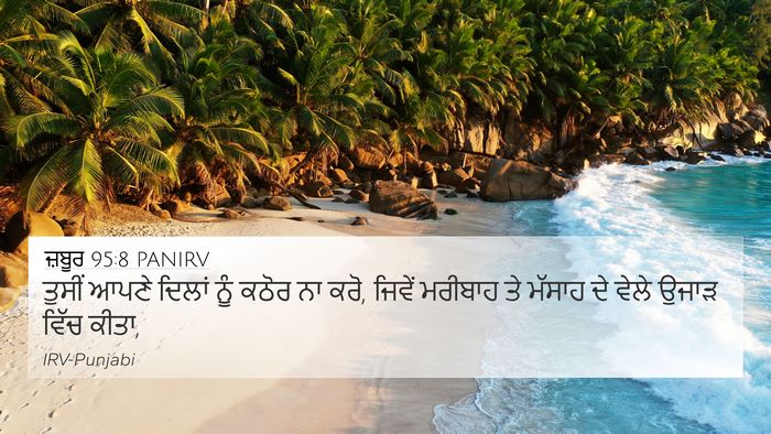 ਜ਼ਬੂਰ 95:8 PANIRV Bible Verse Image