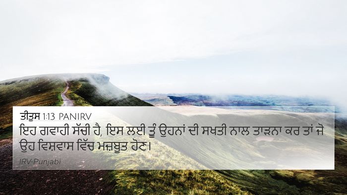 ਤੀਤੁਸ 1:13 PANIRV Bible Verse Image