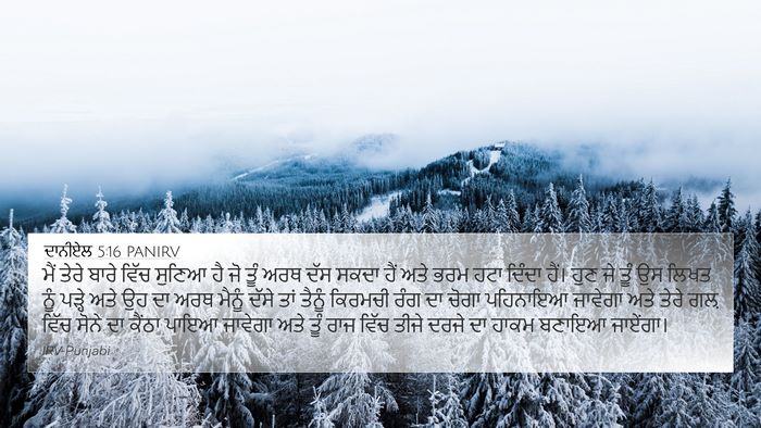 ਦਾਨੀਏਲ 5:16 PANIRV Bible Verse Image