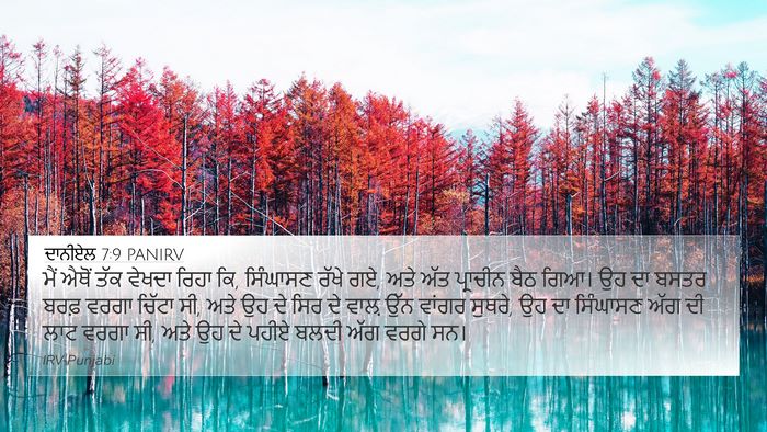 ਦਾਨੀਏਲ 7:9 PANIRV Bible Verse Image