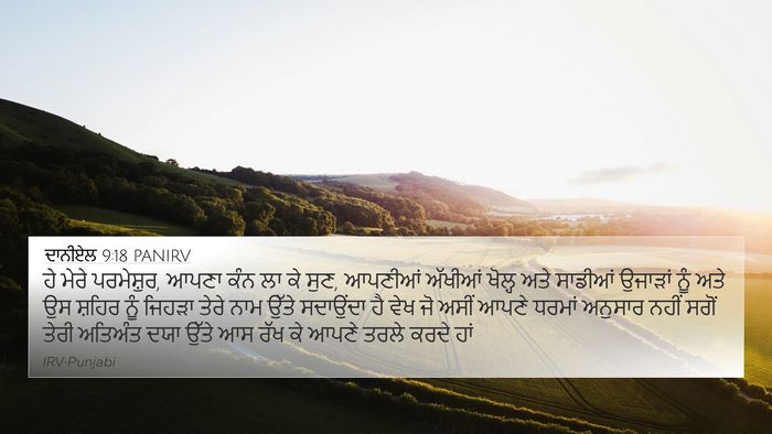 ਦਾਨੀਏਲ 9:18 PANIRV Bible Verse Image