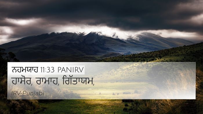 ਨਹਮਯਾਹ 11:33 PANIRV Bible Verse Image