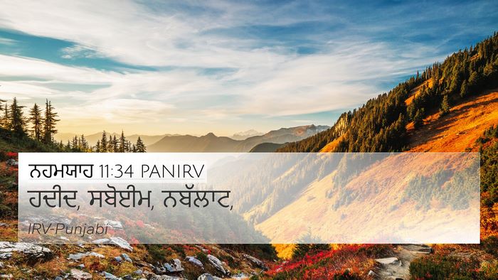 ਨਹਮਯਾਹ 11:34 PANIRV Bible Verse Image