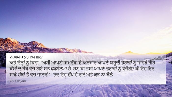 ਨਹਮਯਾਹ 5:8 PANIRV Bible Verse Image