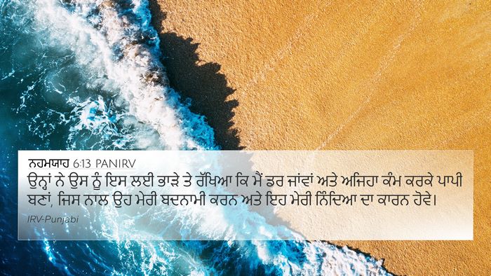ਨਹਮਯਾਹ 6:13 PANIRV Bible Verse Image