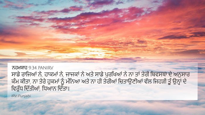 ਨਹਮਯਾਹ 9:34 PANIRV Bible Verse Image