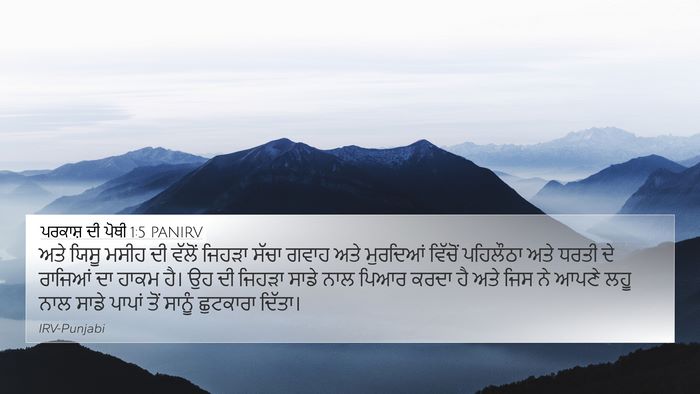 ਪਰਕਾਸ਼ ਦੀ ਪੋਥੀ 1:5 PANIRV Bible Verse Image
