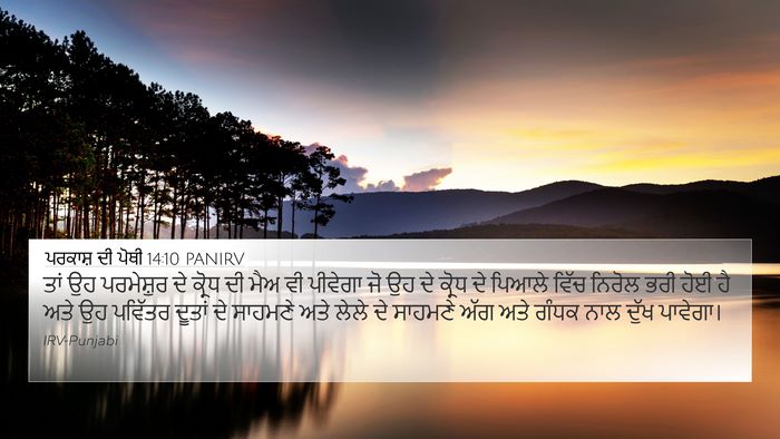 ਪਰਕਾਸ਼ ਦੀ ਪੋਥੀ 14:10 PANIRV Bible Verse Image