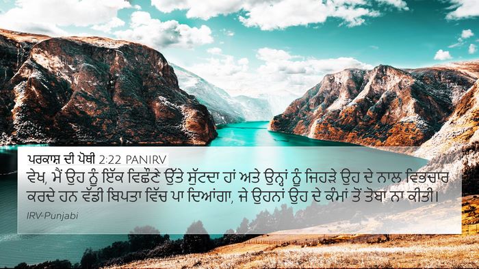 ਪਰਕਾਸ਼ ਦੀ ਪੋਥੀ 2:22 PANIRV Bible Verse Image