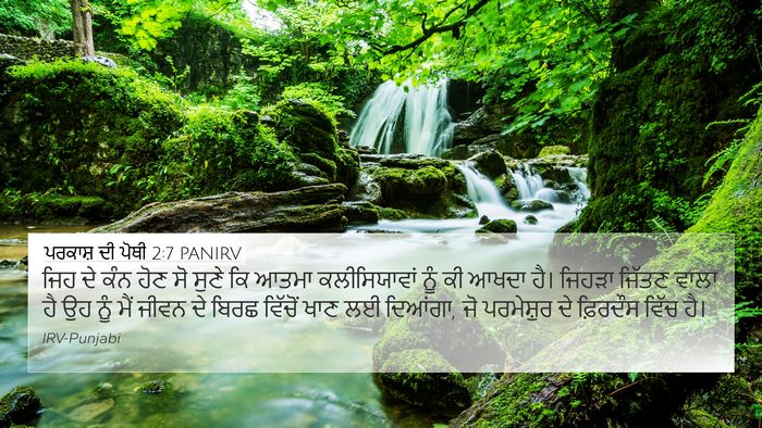 ਪਰਕਾਸ਼ ਦੀ ਪੋਥੀ 2:7 PANIRV Bible Verse Image