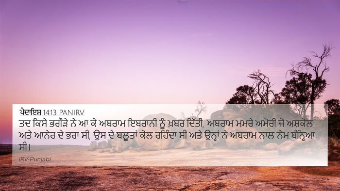 ਪੈਦਾਇਸ਼ 14:13 PANIRV Bible Verse Image