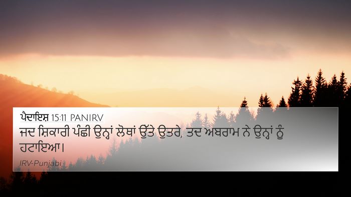 ਪੈਦਾਇਸ਼ 15:11 PANIRV Bible Verse Image