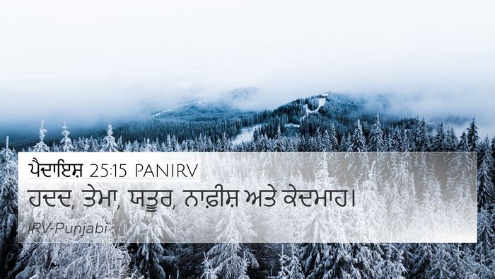 ਪੈਦਾਇਸ਼ 25:15 PANIRV Bible Verse Image