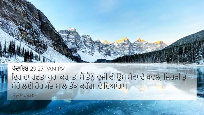 ਪੈਦਾਇਸ਼ 29:27 PANIRV Bible Verse Image