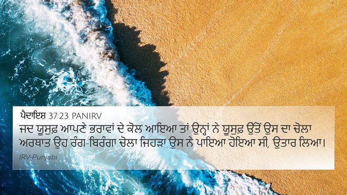 ਪੈਦਾਇਸ਼ 37:23 PANIRV Bible Verse Image