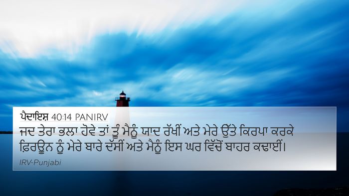 ਪੈਦਾਇਸ਼ 40:14 PANIRV Bible Verse Image