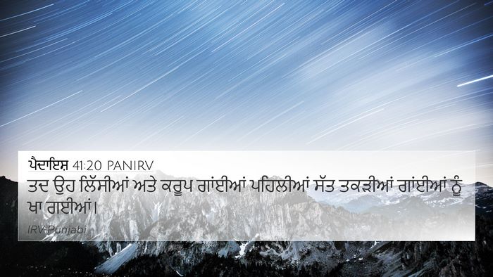 ਪੈਦਾਇਸ਼ 41:20 PANIRV Bible Verse Image