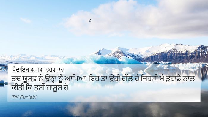 ਪੈਦਾਇਸ਼ 42:14 PANIRV Bible Verse Image
