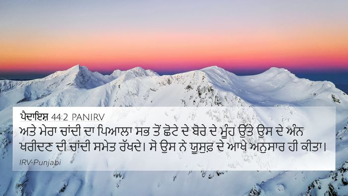 ਪੈਦਾਇਸ਼ 44:2 PANIRV Bible Verse Image